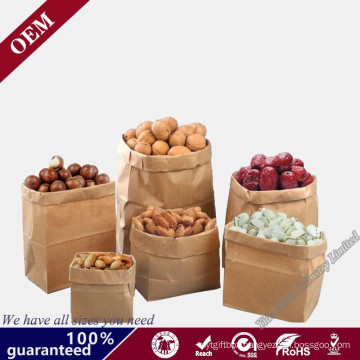 Factory Direct Resealable Natural Organic Ziplock Stand up Kraft Paper Bag